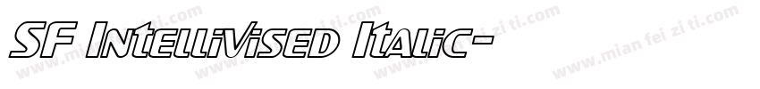 SF Intellivised Italic字体转换